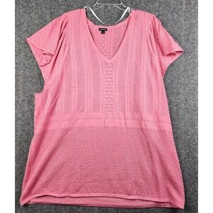 Torrid T-Shirt Womens 6 Mint Green Distressed Relaxed Fit Cotton 40430260